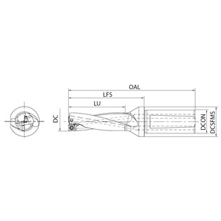 Drv - foret à plaquettes 3xd